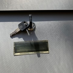 【美品】壁掛け式 郵便ポスト MAIL BOX 鍵付き シルバーの画像