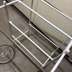 木曜日スチールラック物干し2個の画像