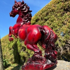 馬 置物 骨董品の画像