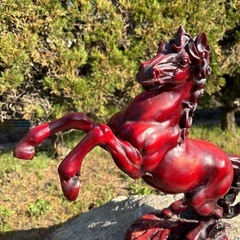 馬 置物 骨董品の画像