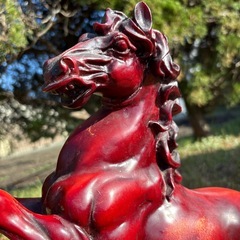 馬 置物 骨董品の画像