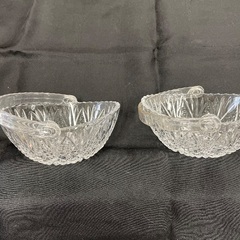 クリスタルボウル2個セット　引取限定の画像