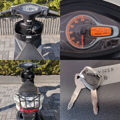 程度良好！SUZUKIアドレスV125S パールホワイト 2.4万km台 LED 社外グリップ 即決特典★TRIX★の画像