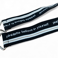 ピンクラテ PINK-latte カジュアルベルト 黒・白・ベージュ ☆ 美品の画像