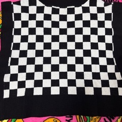 チェッカー ブロック ベスト 110 ローリーズファームの画像
