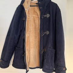 ダッフルコート　XL 紺　メンズ　フード付きの画像