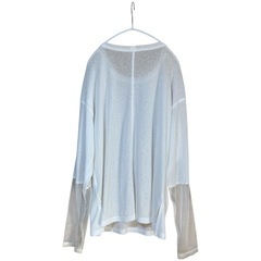 CIAOPANIC TYPY シアー スリーブ 長袖Tシャツ ホワイト 白 フリーの画像