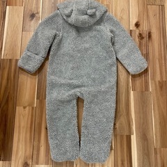 ギャップベビー　使用少　もこもこ　くま耳　カバーオール　ジャンプスーツ　の画像