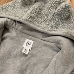 ギャップベビー　使用少　もこもこ　くま耳　カバーオール　ジャンプスーツ　の画像