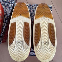 錦履 防寒草履 草履 バッグ 3点セット オレンジカラー②の画像