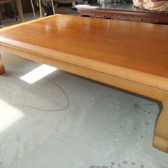 木製 コタツ テーブル 約150×90×36cm 配線なし こたつ本体のみ【中古】**1210072fの画像