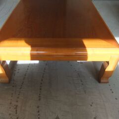 木製 コタツ テーブル 約150×90×36cm 配線なし こたつ本体のみ【中古】**1210072fの画像