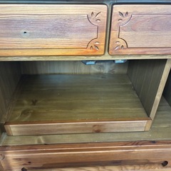 カントリー調勉強机②の画像