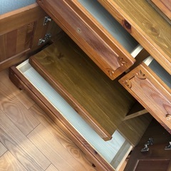 カントリー調勉強机②の画像