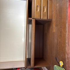 ローテーブル　引き机付き　中古品の画像