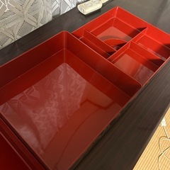 お正月　おせちの重箱の画像