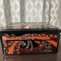 お正月　おせちの重箱の画像