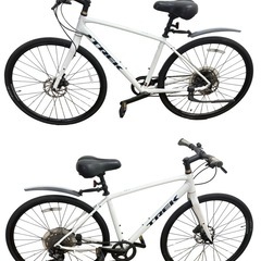 ◯TREK FX3 DISC トレック 2022年モデル クロスバイク シマノDEORE 10S ディスク カーボンフォーク ボントレガー 700×32 M ジモティ姫路の画像