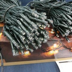 LEDライト イルミネーション LED200灯 屋内 屋外 200LED StringLights  点灯パターン複数 ライト 暖色 ゴールドの光  札幌市 西野店の画像