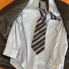 男の子 120 卒園式 入学式 スーツ ネクタイ チーフ付き 男子の画像