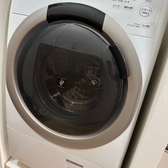 洗濯機 SHARP シャープドラム式洗濯乾燥機（洗濯7kg/乾燥3.5kg）左開きES-S7H-CLの画像