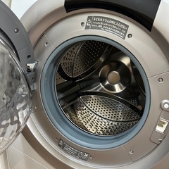 洗濯機 SHARP シャープドラム式洗濯乾燥機（洗濯7kg/乾燥3.5kg）左開きES-S7H-CLの画像