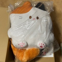 均一価格⭐️超ビッグ！ふわふわしっぽのミケねこさんのぬいぐるみ⭐️ おまとめはがんがんお値引き！！の画像