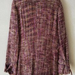 レディース ハーフコート ピンク系の画像