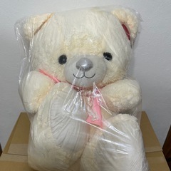 均一価格⭐️超ビッグ！テディベア(水色リボン)ぬいぐるみ⭐️ おまとめはがんがんお値引き！！の画像