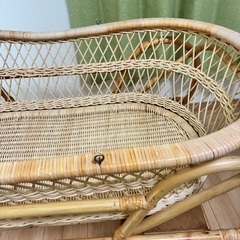 籐のゆりかご　ベビーベッド　クーファンの画像