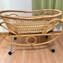 籐のゆりかご　ベビーベッド　クーファンの画像