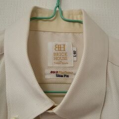 ボタンダウンシャツ(メンズ)-クリーム色＜BRICK HOUSE＞の画像