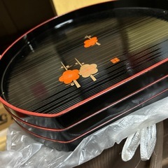 合成漆器のお盆 3つの画像