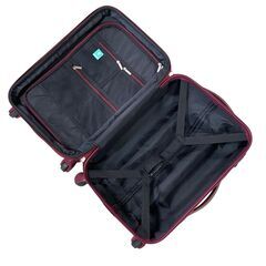 拡張 キャリーケース 旅行バッグ えんじ色 四輪 高さ50㎝ 幅32㎝ 奥行22㎝ 鍵欠品 一泊二日 札幌 東区 の画像