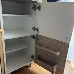 IKEA　おままごとキッチン＆冷蔵庫セット 食材・食器付き／動作確認済みの画像