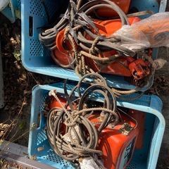 ELEPHANT エレファント 象印 電気チェーンブロック FA 耐荷重1t 三相200V 動作良好 電動ホイスト 中古 発送可の画像