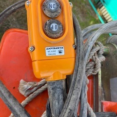 ELEPHANT エレファント 象印 電気チェーンブロック FA 耐荷重1t 三相200V 動作良好 電動ホイスト 中古 発送可の画像