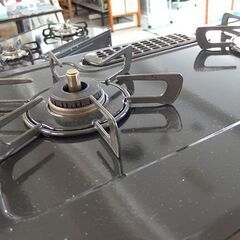 LPガス ガステーブル 2020年製 幅59cm リンナイ ガスコンロ 右強火 KSR670BKR 札幌市北区屯田の画像