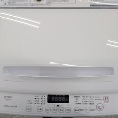 【取扱説明書付き】7kg 全自動洗濯機 RORO ヤマダ電機 YWM-TV70L 7.0kg 2024年製：ホワイトの画像