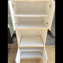 ニトリ　レンジ台　食器棚　日焼けありの画像