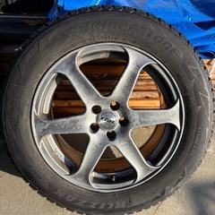 ブリザック　DM-V2 225/60R70 + rial アルミホイール　4本セットの画像