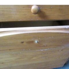 学習机　中古　カギ無し　ワゴンつまみ　1個無の画像