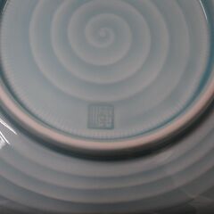 [1793]有田焼　華山窯　青磁器　銘々皿　角皿　5枚セット 青海波紋の画像