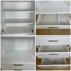 ＊美品＊ニトリ ダイニングボード 食器棚 /ソレル 70DB ホワイトの画像