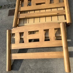 木製二段ベッド　上段のみですの画像
