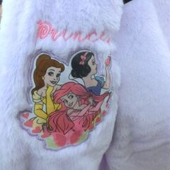 ディズニープリンセス 上着 紫 キッズリバーシブルジャケット パープル フリースジャケット ダウン風ジャケット 5歳 サイズ5 札幌市 西野店の画像