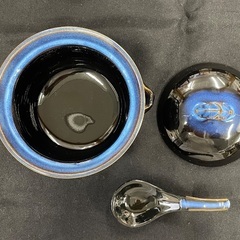 雑炊用小鍋セット(トレーの持ち手1本不足)　引取限定の画像