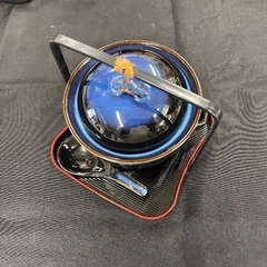 雑炊用小鍋セット(トレーの持ち手1本不足)　引取限定の画像