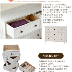 アンティーク風 天然木ローチェスト 中古の画像