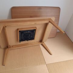 こたつテーブルとこたつ布団セットの画像